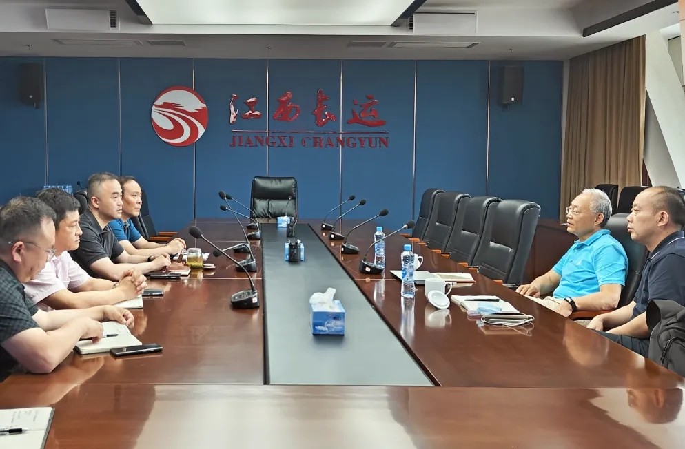 中物聯(lián)規(guī)劃研究院到江西長(zhǎng)運(yùn)交流調(diào)研 劉磊、占梁陪同
